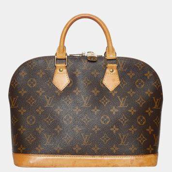 Pre Owned Louis Vuitton Brown Monogram Alma PM