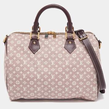 Pre Owned Louis Vuitton Sepia Monogram Idylle Canvas Speedy Bandouliere 30 Bag