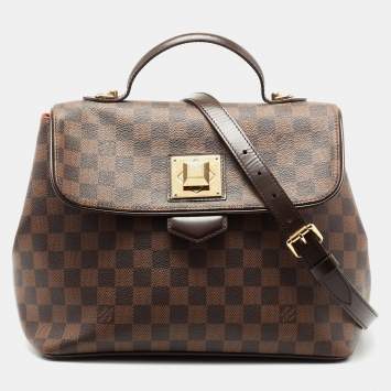 Pre Owned Louis Vuitton Damier Ebene Canvas Bergamo MM Bag