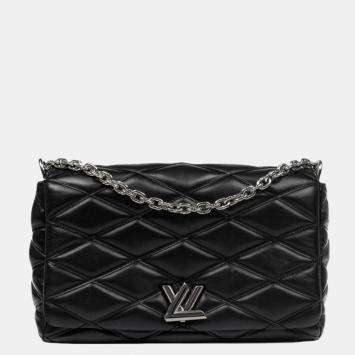 LOUIS VUITTON, BLACK LIMITED EDITION PETITTE MALLE MINI BAG IN CALFSKIN  LEATHER WITH REFLECTIVE MONOGRAM AND SILVERTONE HARDWARE, 2015, Handbags  and Accessories, 2020