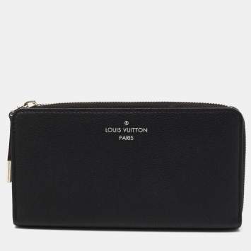Pre Owned Louis Vuitton Noir Veau Cachemire Leather Comete Wallet