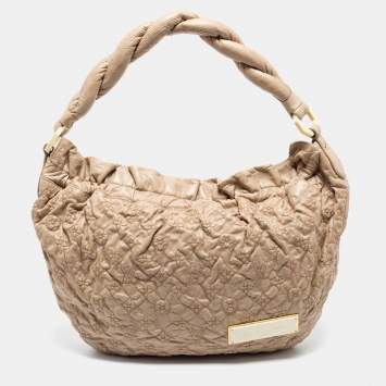 Pre Owned Louis Vuitton Ecru Monogram Leather Limited Edition Olympe Nimbus GM Bag