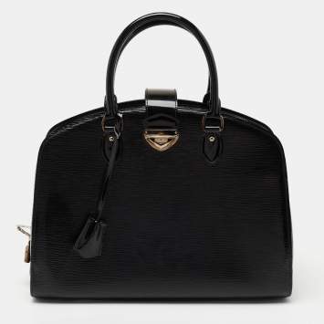Pre Owned Louis Vuitton Black Electric Epi Leather Pont Neuf GM Bag