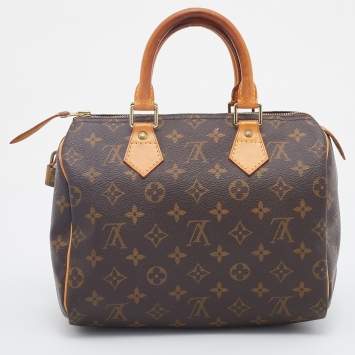 Pre Owned Louis Vuitton Monogram Canvas Speedy 25 Bag