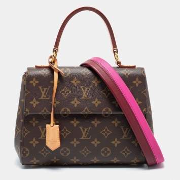 Pre Owned Louis Vuitton Monogram Canvas and Leather Cluny BB Bag