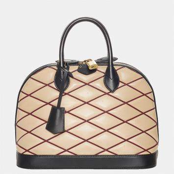 Pre Owned Louis Vuitton Multicolor/White Alma Malletage Pm
