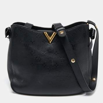 Pre Owned Louis Vuitton Black Monogram Leather Very  Hobo Bag