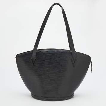 Pre Owned Louis Vuitton Black Epi Leather Saint Jacques GM Bag