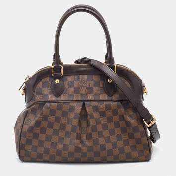 Pre Owned Louis Vuitton Damier Ebene Canvas Trevi PM Bag