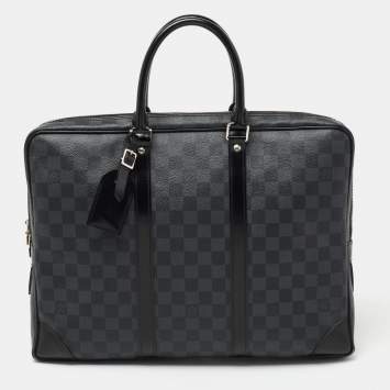 Pre Owned Louis Vuitton Damier Graphite Canvas Porte Documents Voyage Briefcase