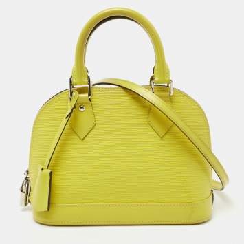 Pre Owned Louis Vuitton Pistache Epi Leather Alma BB Bag