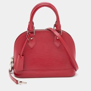 Pre Owned Louis Vuitton Carmine Epi Leather Alma BB Bag
