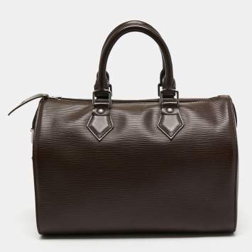 Pre Owned Louis Vuitton Brown Epi Leather Speedy 30 Bag