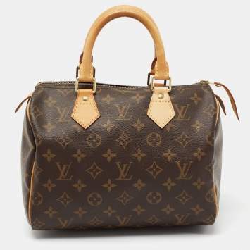 Pre Owned Louis Vuitton Monogram Canvas  Speedy Bandouliere 25 Bag