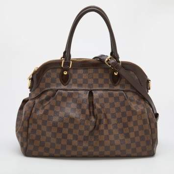 Pre Owned Louis Vuitton Damier Ebene Canvas Trevi GM Bag