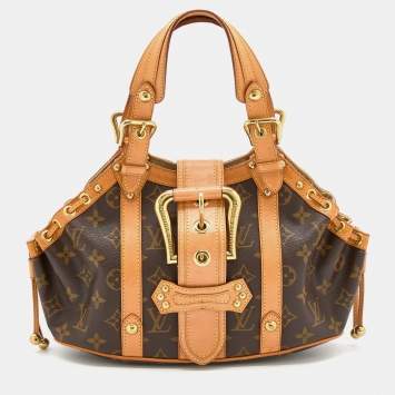 Pre Owned Louis Vuitton Monogram Canvas and Leather Antigua Theda PM Bag