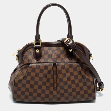 Pre Owned Louis Vuitton Damier Ebene Canvas Trevi PM Bag