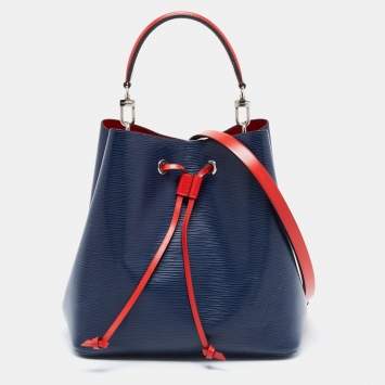 Pre Owned Louis Vuitton Blue Epi Leather NeoNoe MM Bag