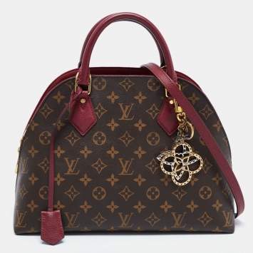 Pre Owned Louis Vuitton Burgundy Monogram Canvas Alma B'N'B Bag