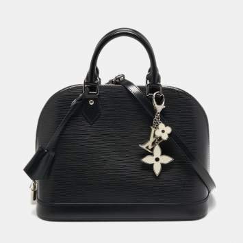 Pre Owned Louis Vuitton Black Epi Leather Alma PM Bag