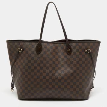 Pre Owned Louis Vuitton Damier Ebene Canvas Neverfull GM Bag