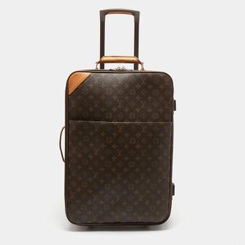 Pre Owned Louis Vuitton Monogram Canvas Pegase Light 55 Luggage