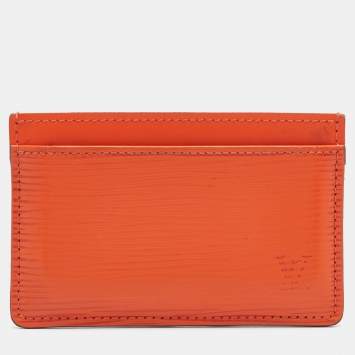 Pre Owned Louis Vuitton Piment Epi Leather Card Holder