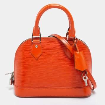 Pre Owned Louis Vuitton Piment Epi Leather Alma BB Bag