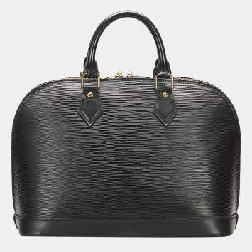 Pre Owned Louis Vuitton Black Epi Alma PM