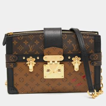 Pre Owned Louis Vuitton Reverse Monogram Canvas Trunk Clutch Bag