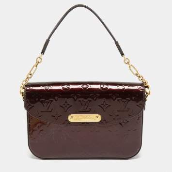 Pre Owned Louis Vuitton Amarante Monogram Vernis Rodeo Drive Bag