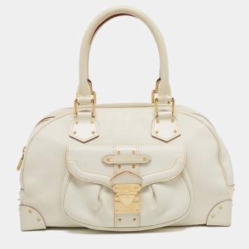 Pre Owned Louis Vuitton Ivory Suhali Leather Limited Edition Le Superbe Bag