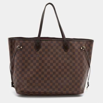 Pre Owned Louis Vuitton Damier Ebene Canvas Neverfull GM Bag