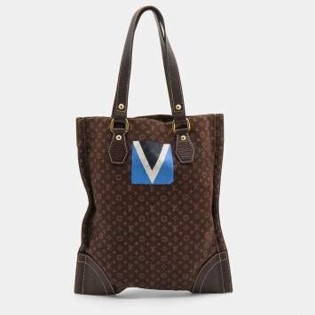Pre Owned Louis Vuitton Monogram Mini Lin Canvas Tanger Bag