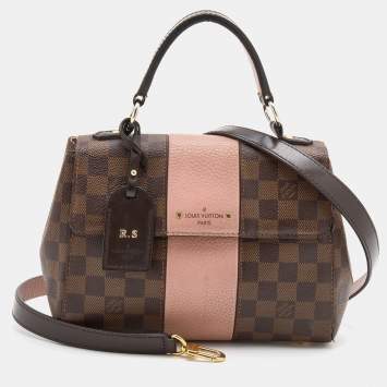 Pre Owned Louis Vuitton Magnolia Damier Ebene Canvas Bond Street BB Bag