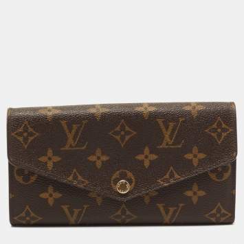 Pre Owned Louis Vuitton Monogram Canvas Sarah Wallet