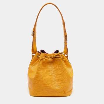 Pre Owned Louis Vuitton Tassil Yellow Epi Leather Petit Noe Bag