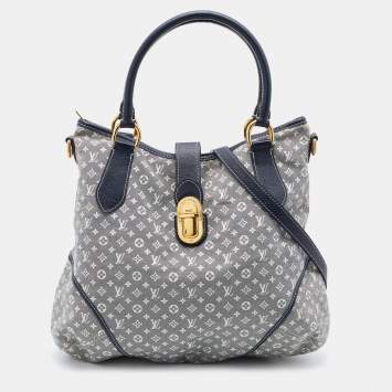 Pre Owned Louis Vuitton Encre Monogram Idylle Canvas Elegie Bag