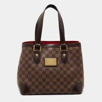 Pre Owned Louis Vuitton Damier Ebene Canvas Hampstead PM Bag