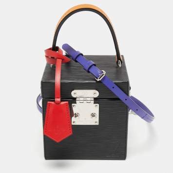 Pre Owned Louis Vuitton Black Epi Leather Bleecker Box Bag