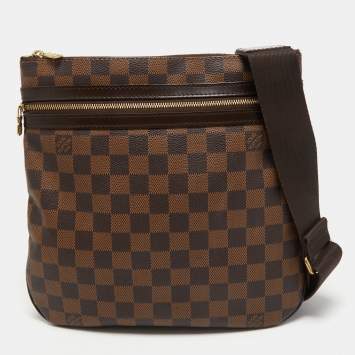 Pre Owned Louis Vuitton Damier Ebene Canvas Pochette Bosphore Messenger Bag