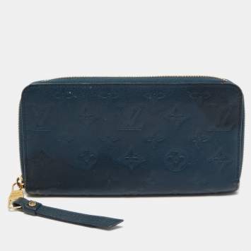 Pre Owned Louis Vuitton Orage Monogram Empreinte Leather Zippy Wallet