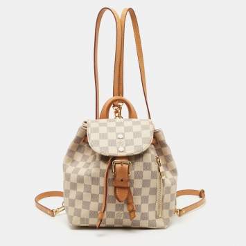 Pre Owned Louis Vuitton Damier Azur Canvas Sperone BB Bag