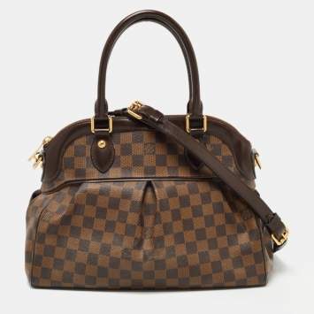 Pre Owned Louis Vuitton Damier Ebene Canvas Trevi PM Bag