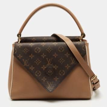 Pre Owned Louis Vuitton Sesame Monogram Canvas and Leather Double V Bag