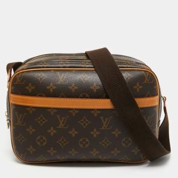 Pre Owned Louis Vuitton Monogram Canvas Reporter PM Bag