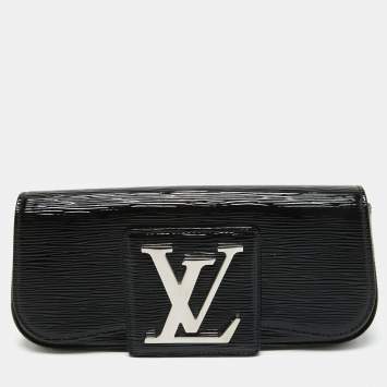 Pre Owned Louis Vuitton Black Electric Epi Leather Sobe Clutch