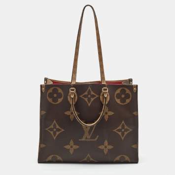 Pre Owned Louis Vuitton Monogram Reverse Giant Canvas OnTheGo GM Bag