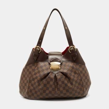 Pre Owned Louis Vuitton Damier Ebene Canvas Sistina GM Bag