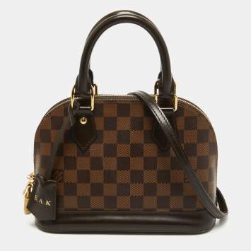 Pre Owned Louis Vuitton Damier Ebene Canvas Alma BB Bag